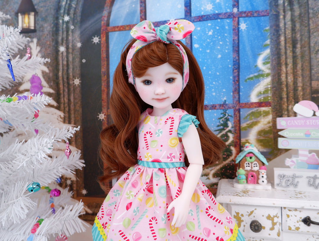 Christmas Sweet Shoppe - dress & saddle shoes for Ruby Red Fashion Friends doll
