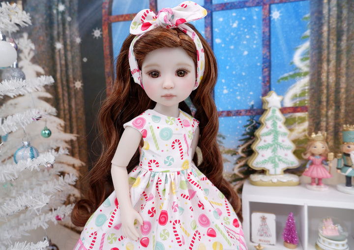 Christmas Sweets - dress with boots for Ruby Red Fashion Friends doll