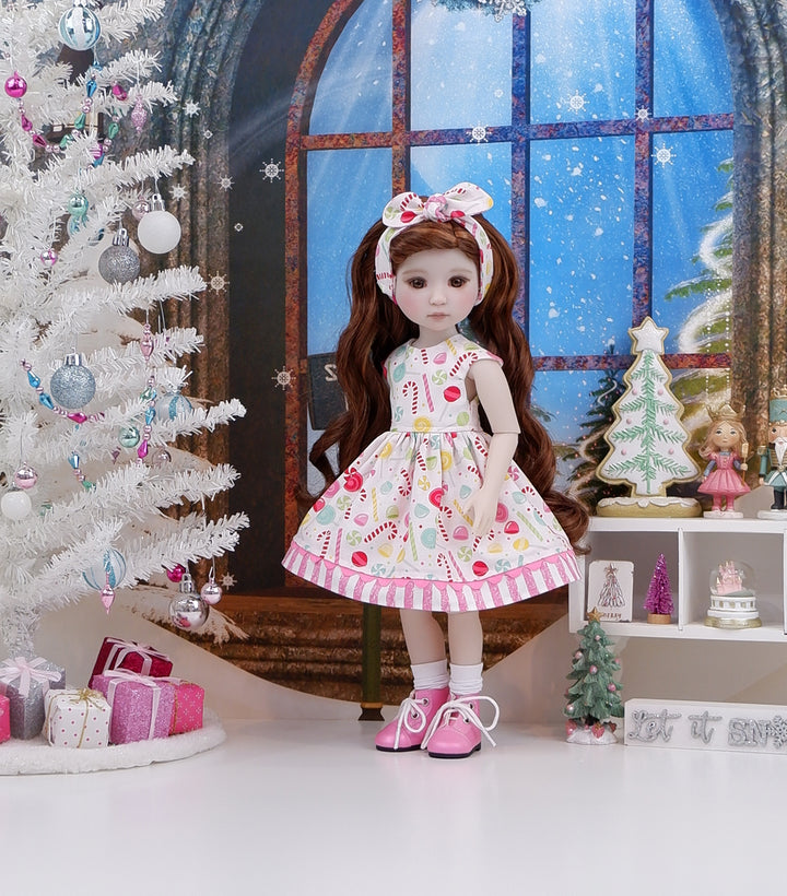 Christmas Sweets - dress with boots for Ruby Red Fashion Friends doll