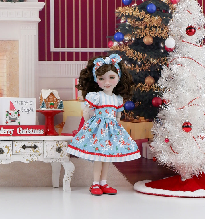 Christmas Unicorn - dress with shoes for Ruby Red Fashion Friends doll
