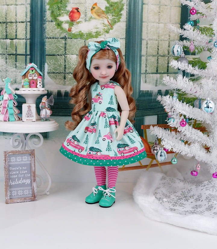 Christmas Vacation - dress with boots for Ruby Red Fashion Friends doll