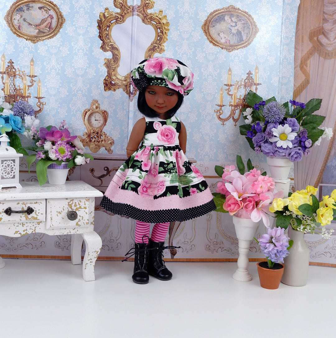 Classy Rose - dress with boots for Ruby Red Fashion Friends doll