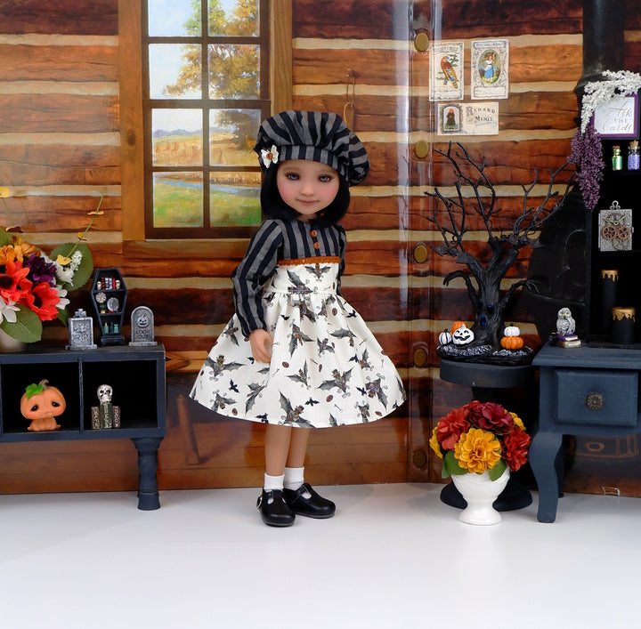 Clockwork Bats - dress and shoes for Ruby Red Fashion Friends doll