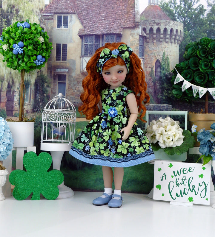 Clover Beauty - dress with shoes for Ruby Red Fashion Friends doll