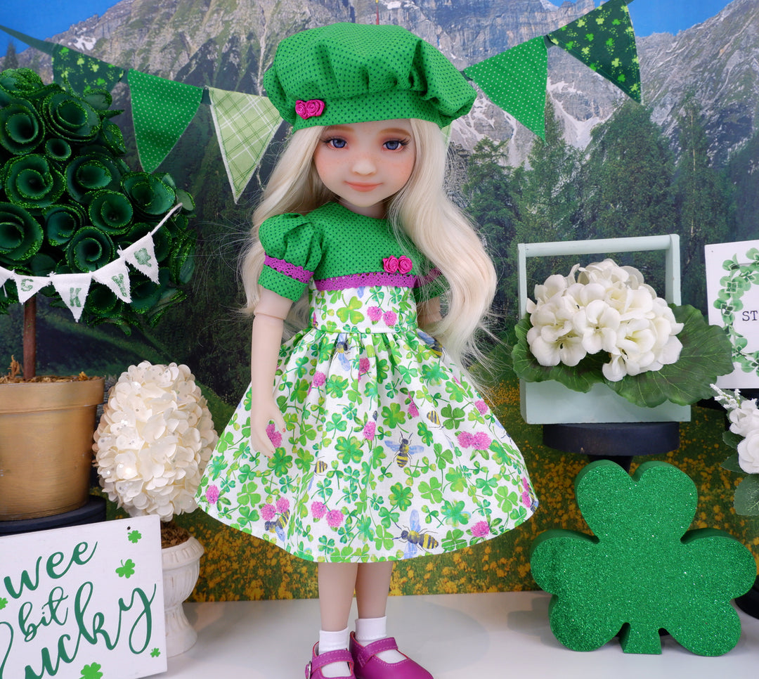Clover Blooms - dress and shoes for Ruby Red Fashion Friends doll