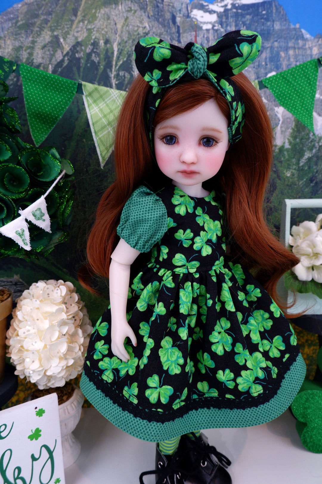 Clover Patch - dress and boots for Ruby Red Fashion Friends doll