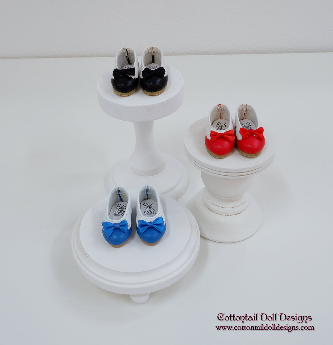 Collared Ballet Flats - 58mm - Fashion Friends doll shoes