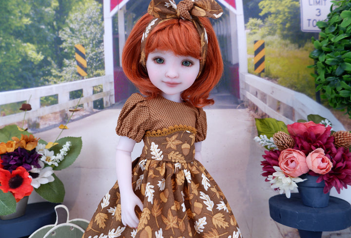 Collecting Acorns - dress and shoes for Ruby Red Fashion Friends doll