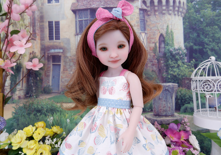 Colorful Butterfly - dress and shoes for Ruby Red Fashion Friends doll