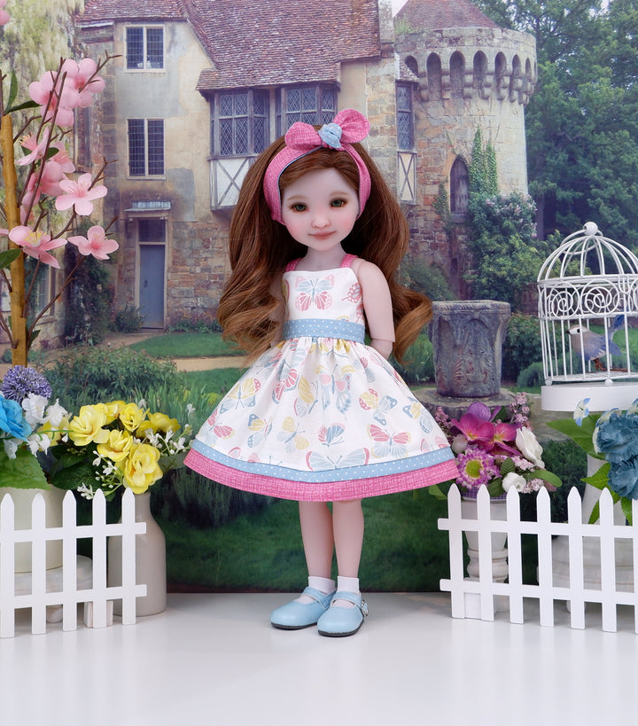 Colorful Butterfly - dress and shoes for Ruby Red Fashion Friends doll