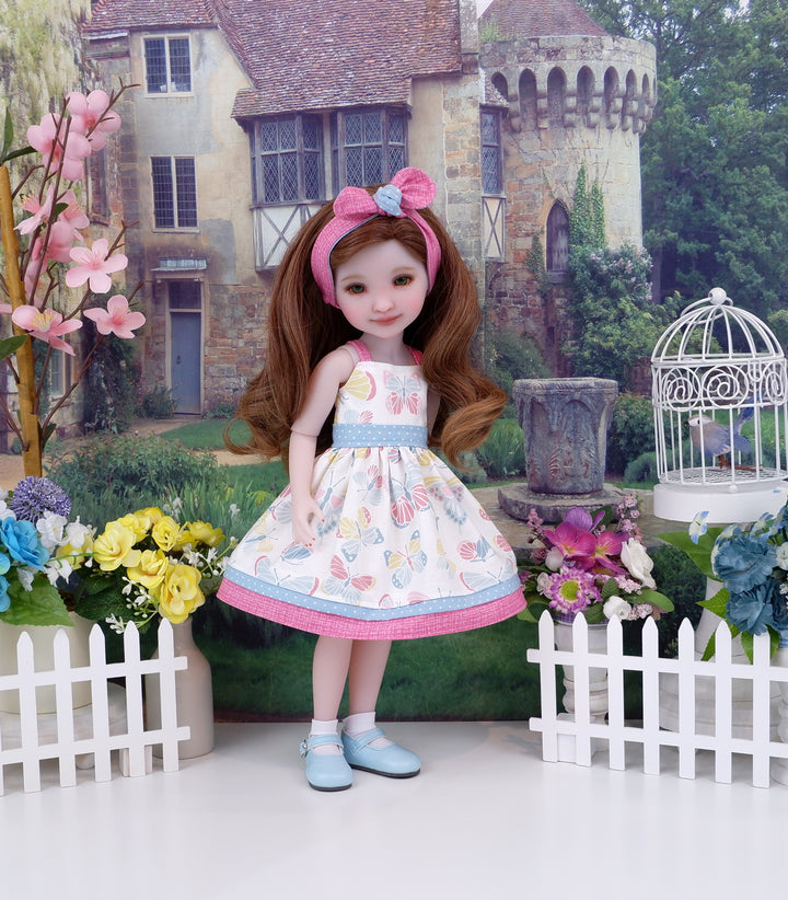 Colorful Butterfly - dress and shoes for Ruby Red Fashion Friends doll