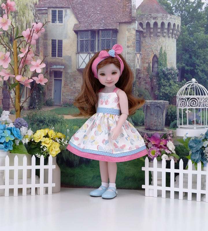 Colorful Butterfly - dress and shoes for Ruby Red Fashion Friends doll