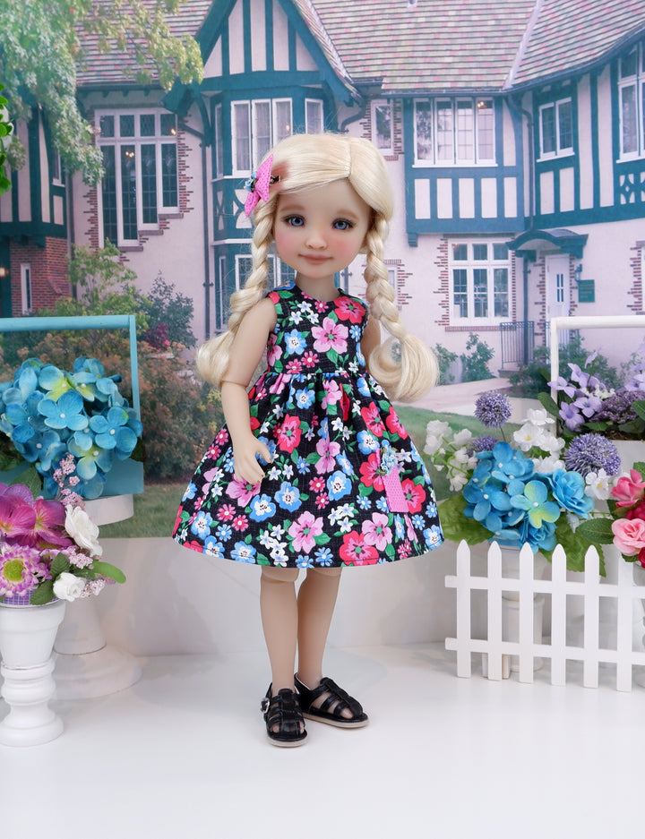 Colorful Garden - dress with sandals for Ruby Red Fashion Friends doll