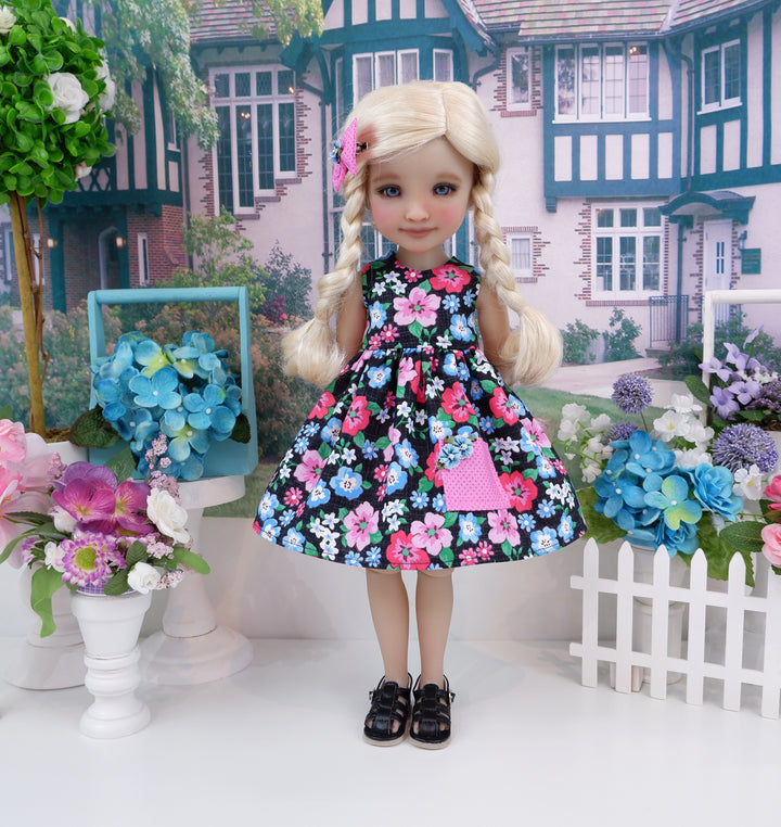 Colorful Garden - dress with sandals for Ruby Red Fashion Friends doll
