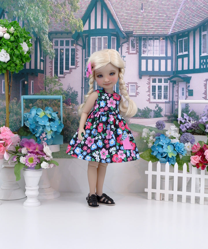 Colorful Garden - dress with sandals for Ruby Red Fashion Friends doll