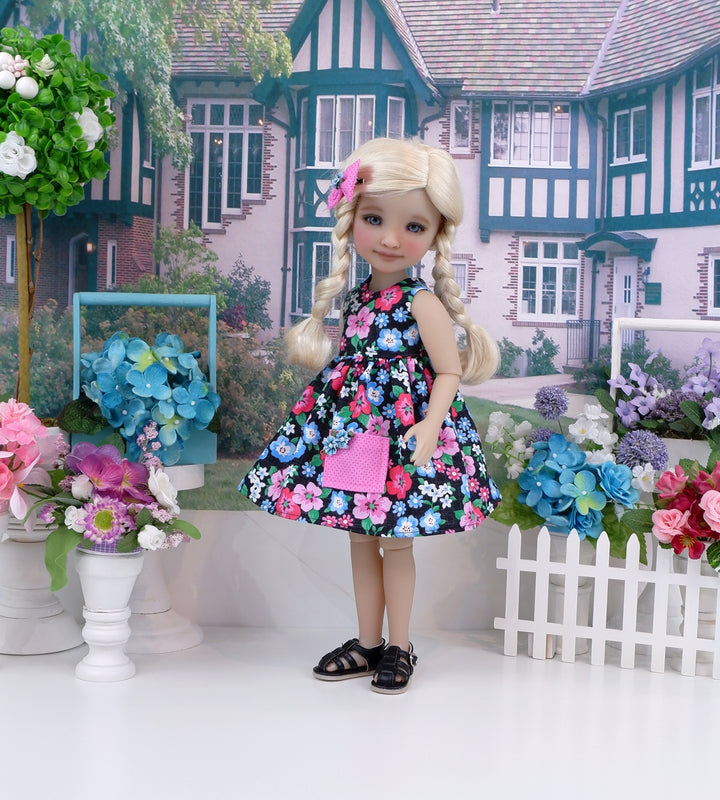 Colorful Garden - dress with sandals for Ruby Red Fashion Friends doll