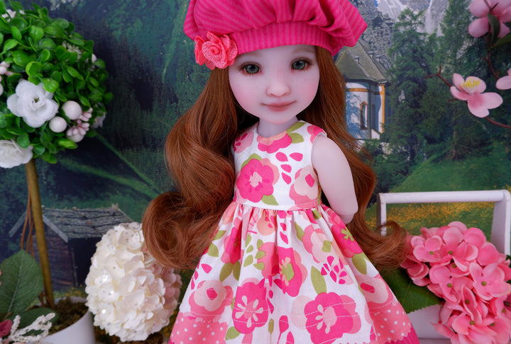 Coral Poppy - dress with boots for Ruby Red Fashion Friends doll