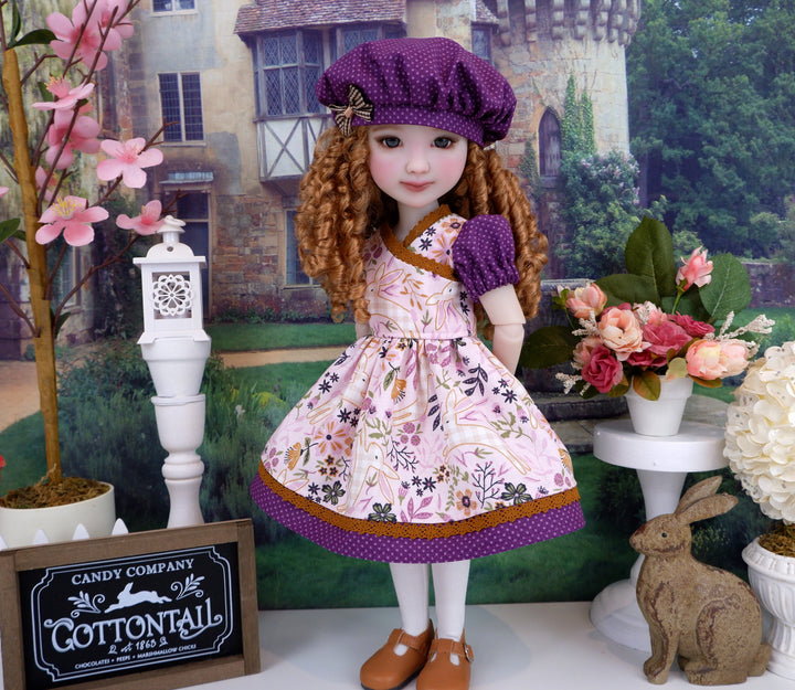 Cottage Rabbit - dress with shoes for Ruby Red Fashion Friends doll