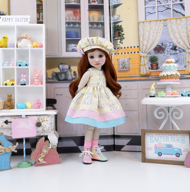 Cottontail Sweetie - dress with boots for Ruby Red Fashion Friends doll