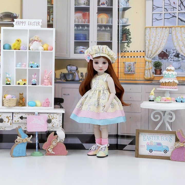 Cottontail Sweetie - dress with boots for Ruby Red Fashion Friends doll