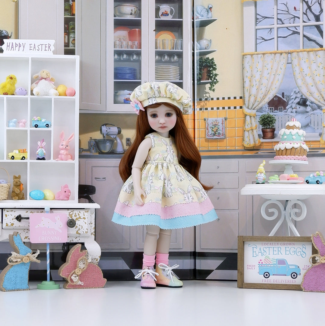 Cottontail Sweetie - dress with boots for Ruby Red Fashion Friends doll