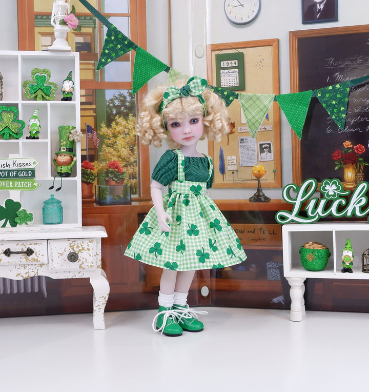 Country Clover - blouse & jumper with boots for Ruby Red Fashion Friends doll