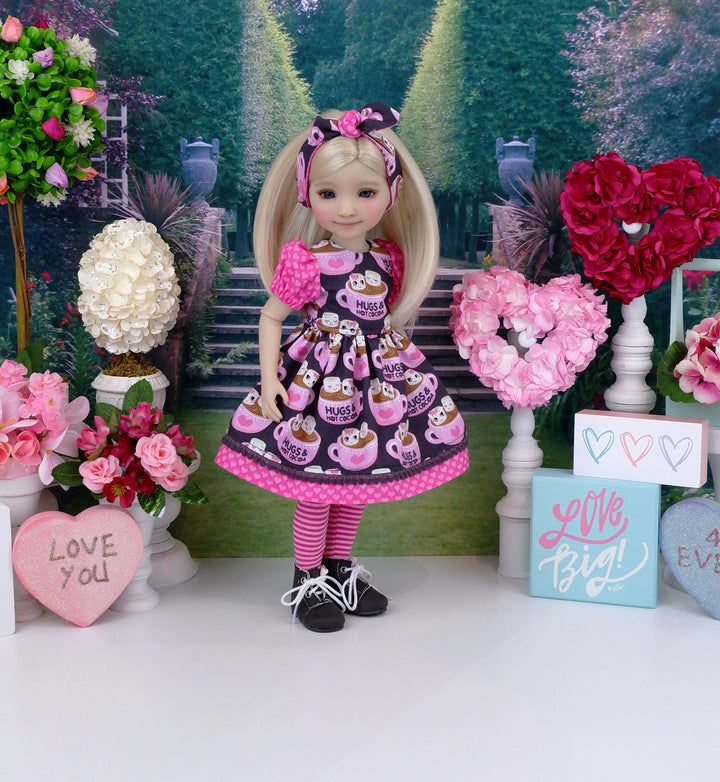 Cozy Cup of Cocoa - dress and boots for Ruby Red Fashion Friends doll