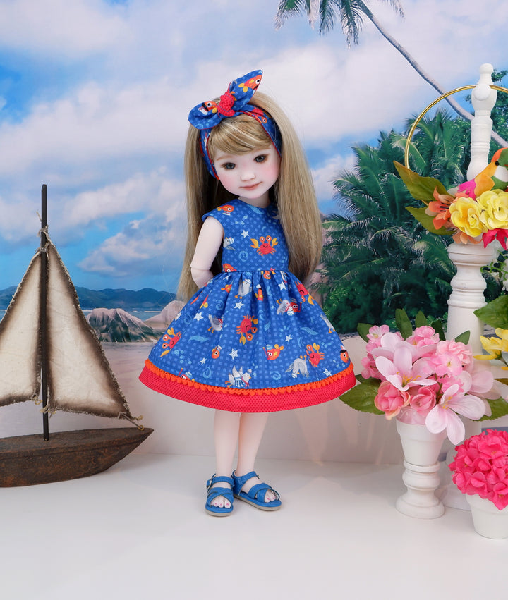 Crabby - dress and sandals for Ruby Red Fashion Friends doll
