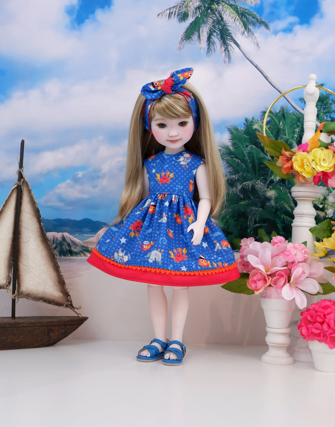 Crabby - dress and sandals for Ruby Red Fashion Friends doll