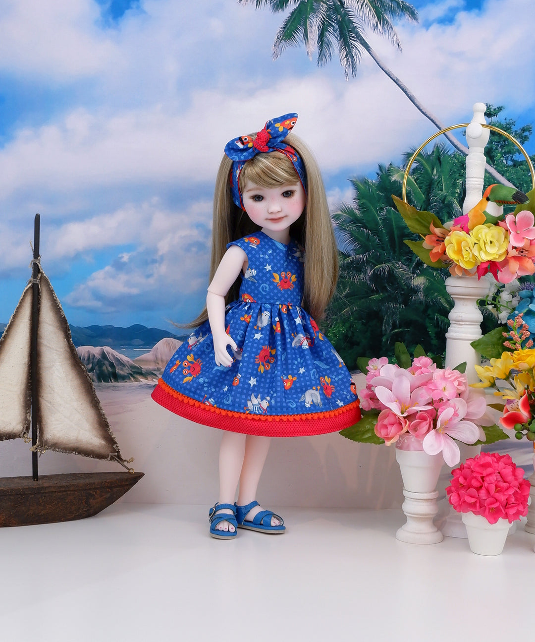 Crabby - dress and sandals for Ruby Red Fashion Friends doll