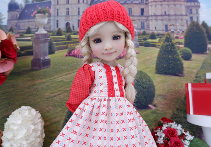 Cross My Heart - dress ensemble with boots for Ruby Red Fashion Friends doll