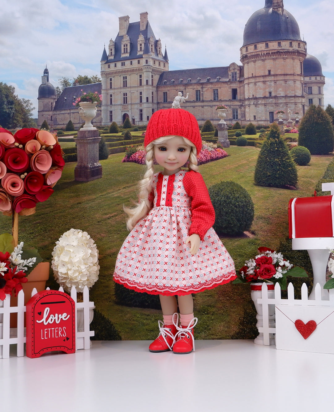 Cross My Heart - dress ensemble with boots for Ruby Red Fashion Friends doll