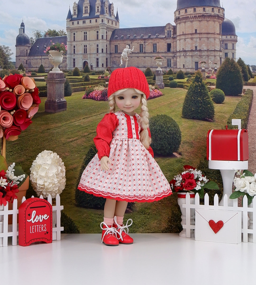 Cross My Heart - dress ensemble with boots for Ruby Red Fashion Friends doll
