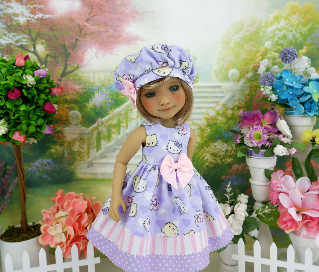 Hello Kitty Lavender - dress with boots for Ruby Red Fashion Friends doll