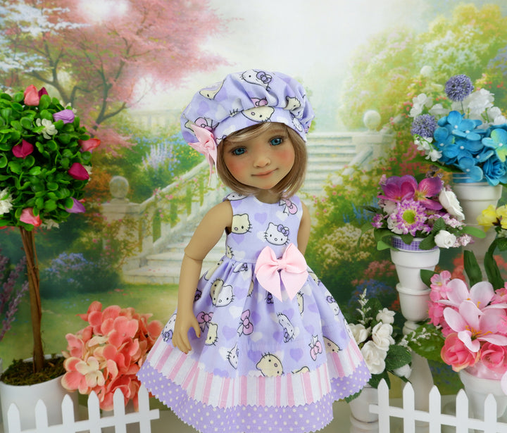 Hello Kitty Lavender - dress with boots for Ruby Red Fashion Friends doll