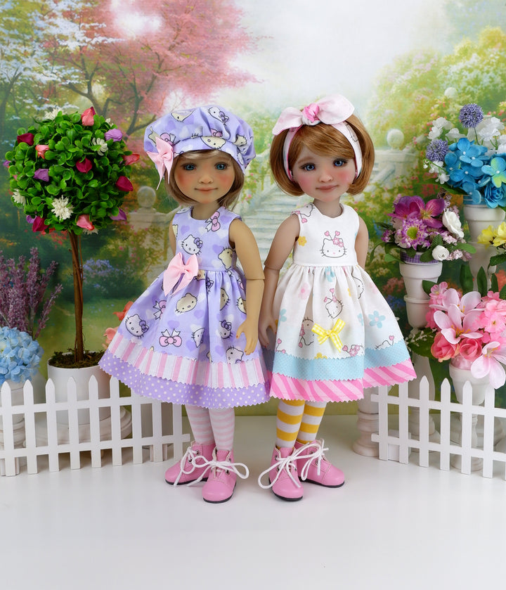 Hello Kitty Lavender - dress with boots for Ruby Red Fashion Friends doll