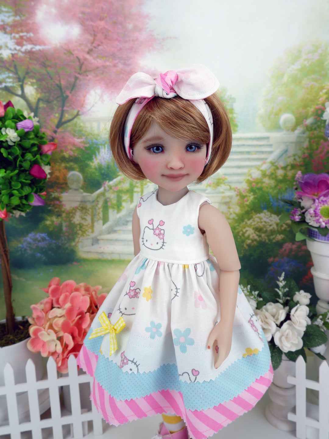 Hello Kitty Spring - dress with boots for Ruby Red Fashion Friends doll