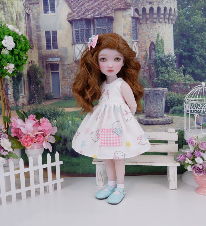 Cute Hello Kitty - dress with shoes for Ruby Red Fashion Friends doll