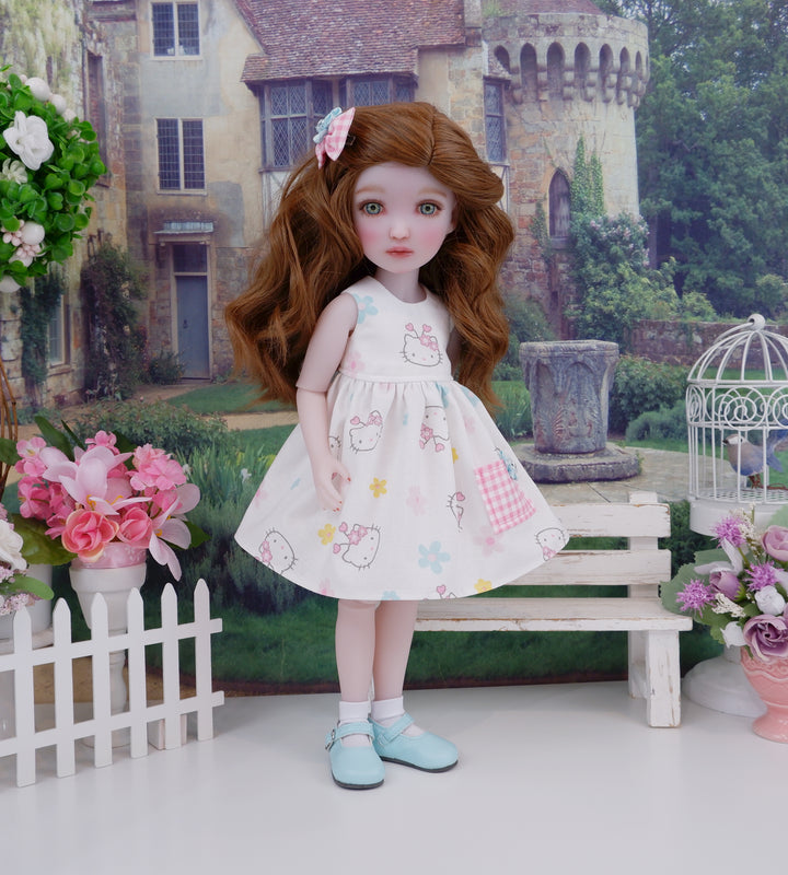 Cute Hello Kitty - dress with shoes for Ruby Red Fashion Friends doll