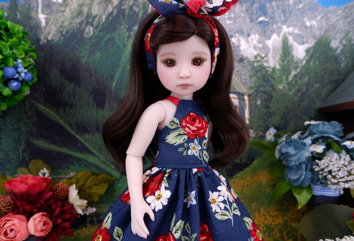 Dallas Rose - dress and shoes for Ruby Red Fashion Friends doll