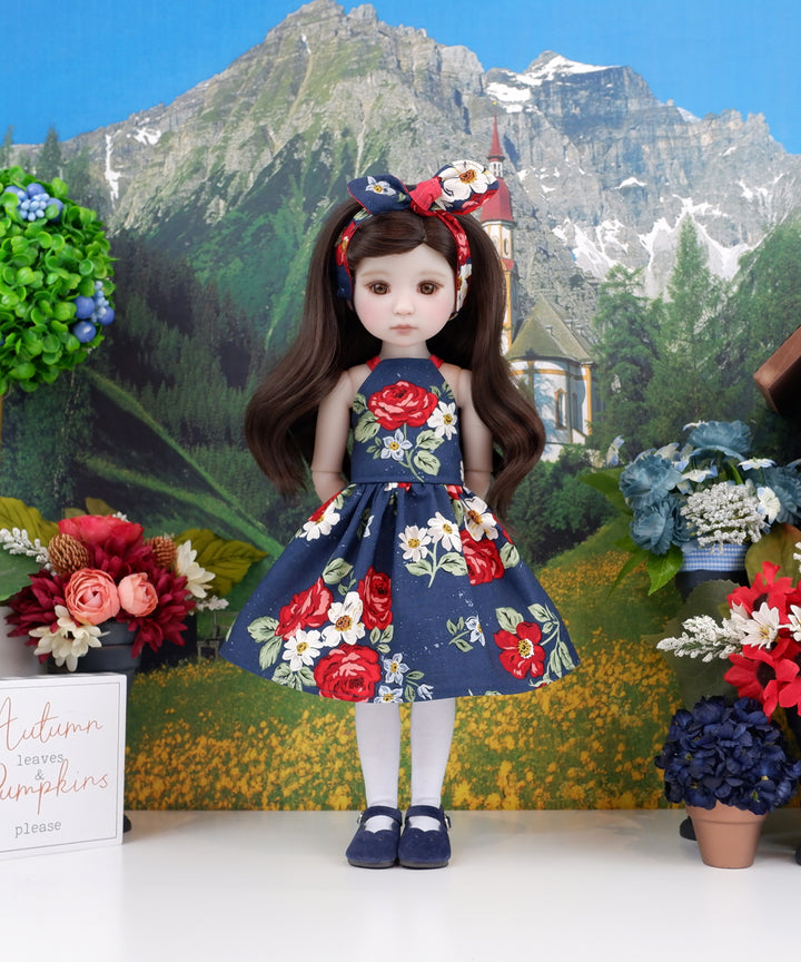 Dallas Rose - dress and shoes for Ruby Red Fashion Friends doll