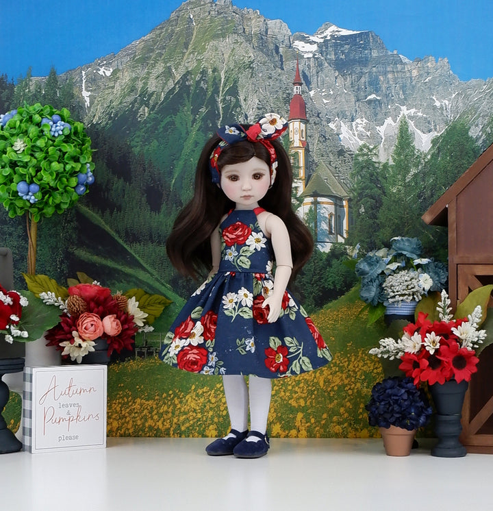 Dallas Rose - dress and shoes for Ruby Red Fashion Friends doll