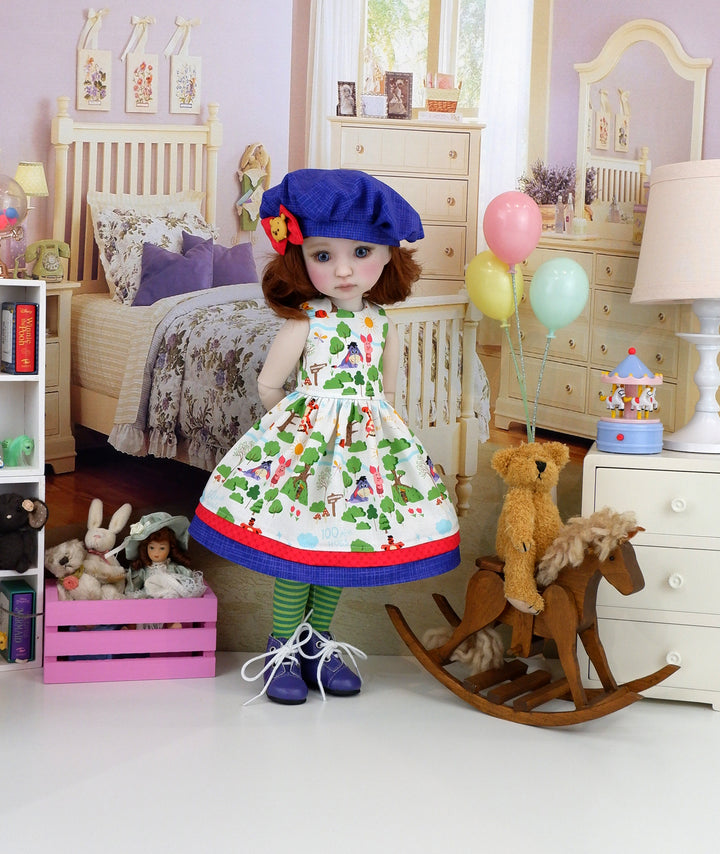 Darby - custom Winnie the Pooh theme Ruby Red Fashion Friend doll & wardrobe