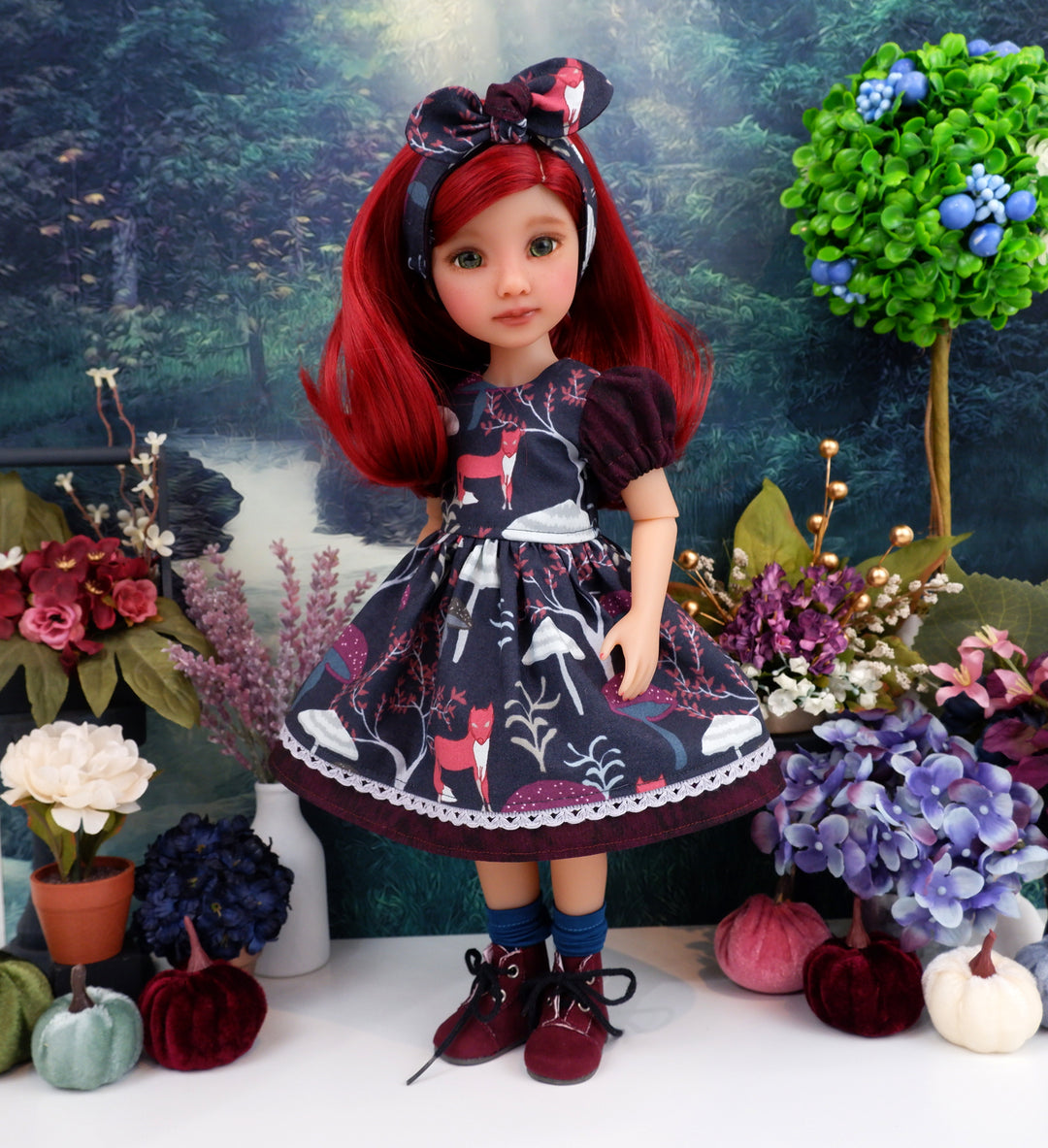 Dark Thicket - dress and boots for Ruby Red Fashion Friends doll