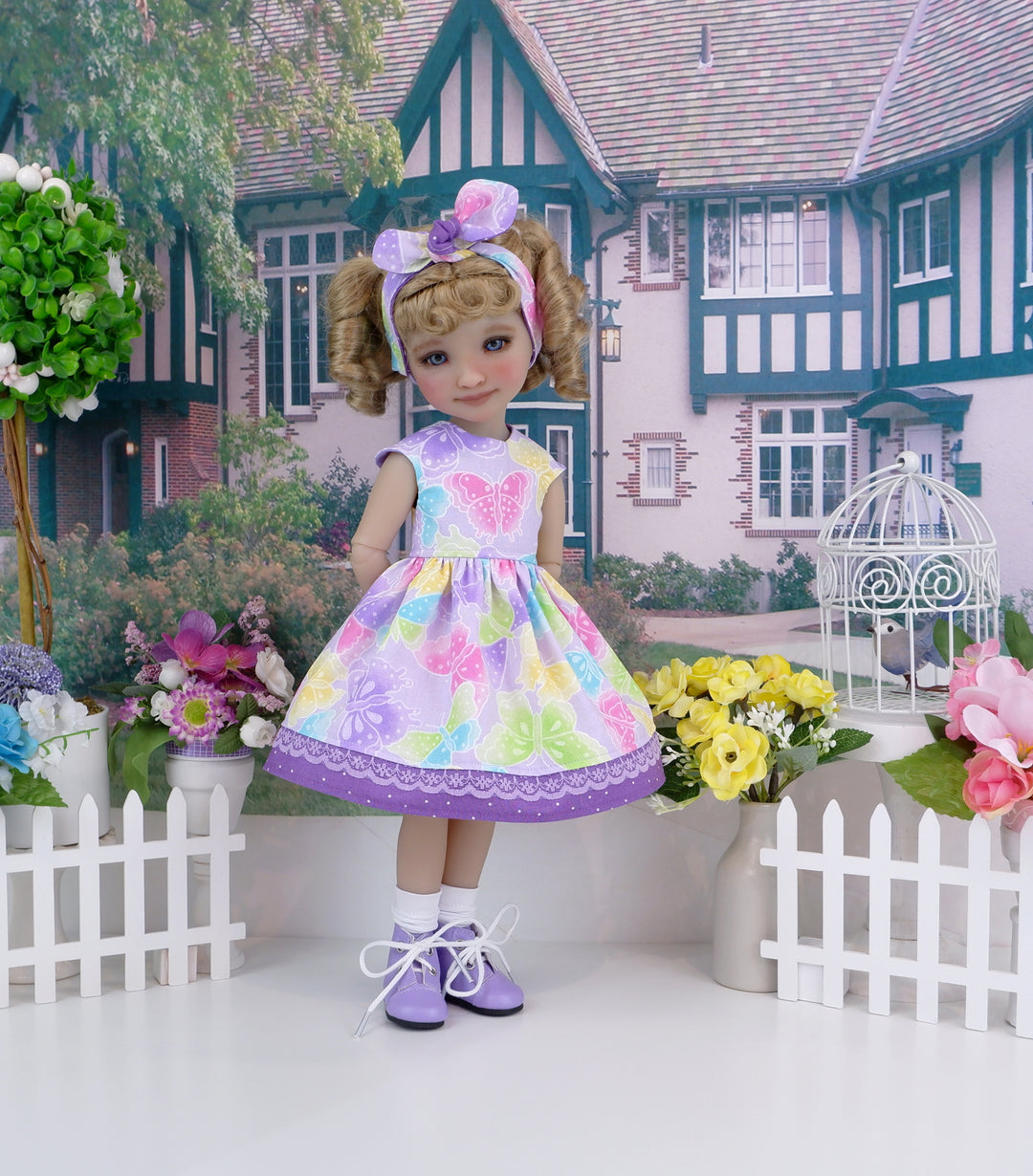 Darling Butterfly - dress with boots for Ruby Red Fashion Friends doll