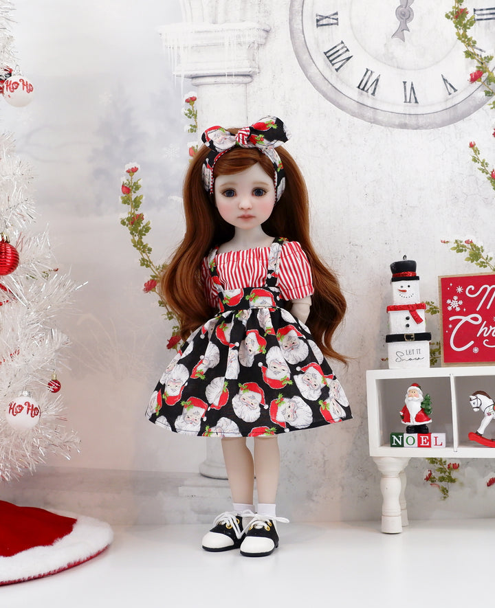 Dear Santa - blouse &amp; jumper with saddle shoes for Ruby Red Fashion Friends doll