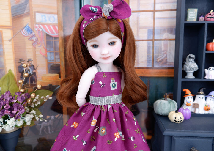 Deathcap Mushroom - dress with shoes for Ruby Red Fashion Friends doll