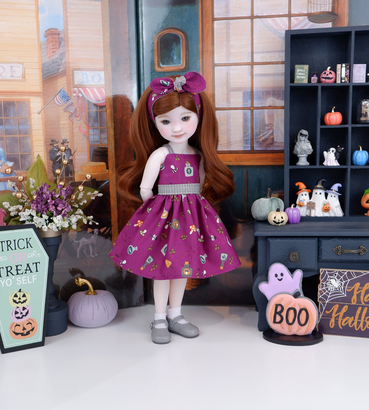 Deathcap Mushroom - dress with shoes for Ruby Red Fashion Friends doll