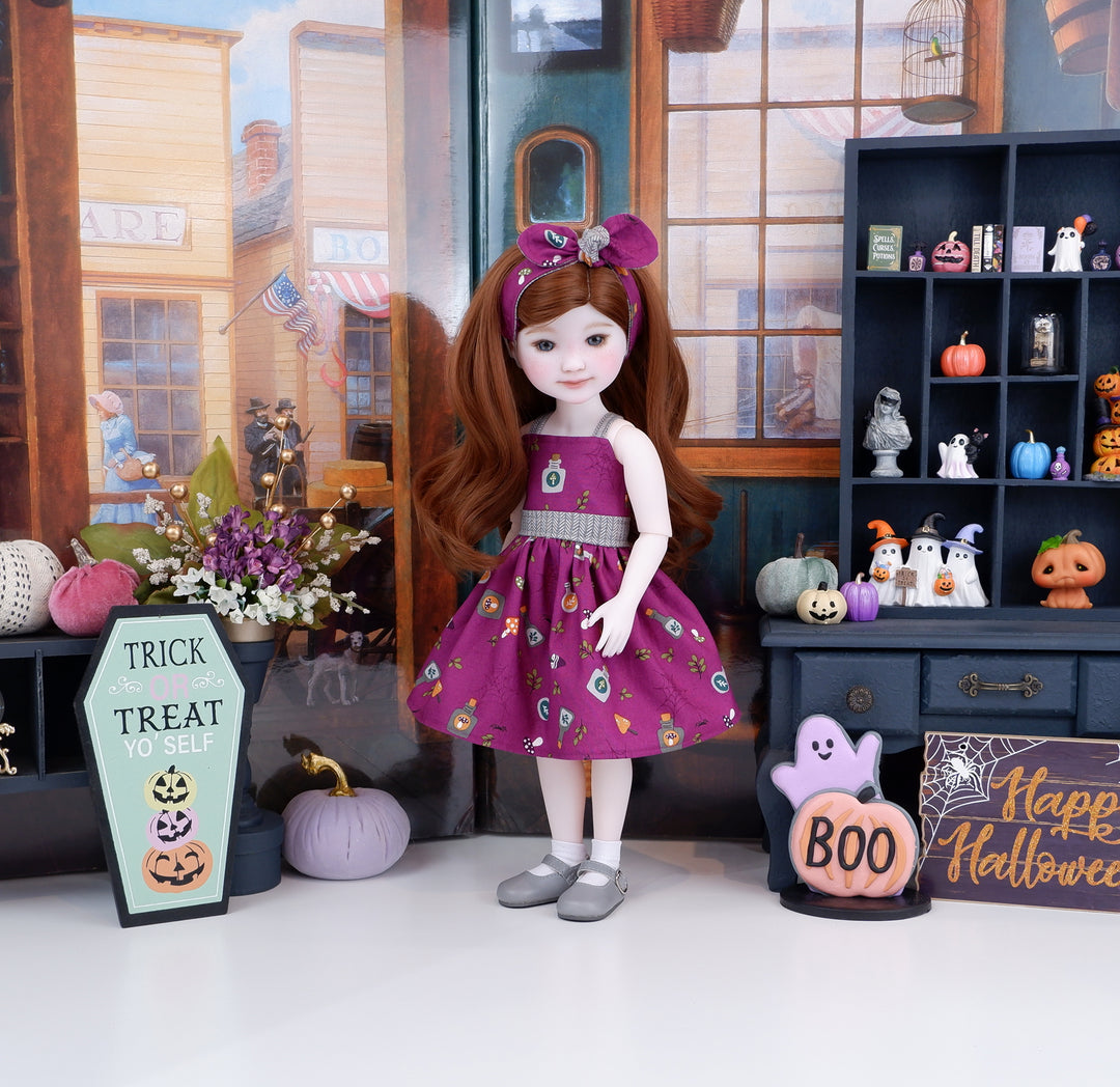 Deathcap Mushroom - dress with shoes for Ruby Red Fashion Friends doll