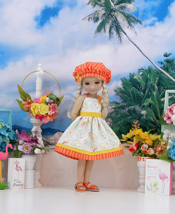 Deep Sea Friends - dress with shoes for Ruby Red Fashion Friends doll